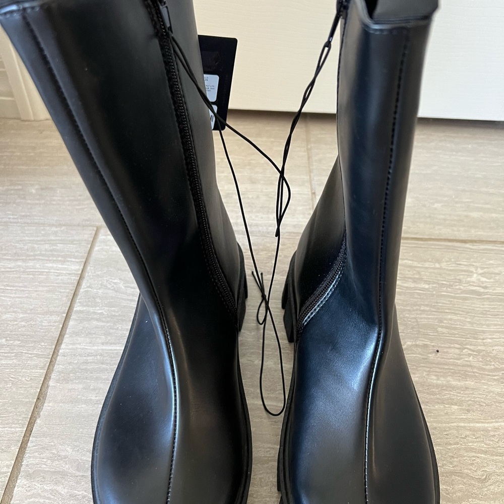 Forever 21 Black Heeled Boots
